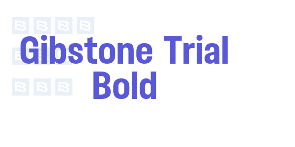 Gibstone Trial Bold font