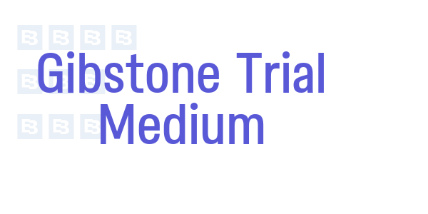 Gibstone Trial Medium font free