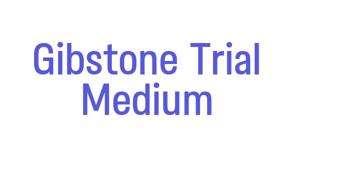 Gibstone Trial Medium Font Download