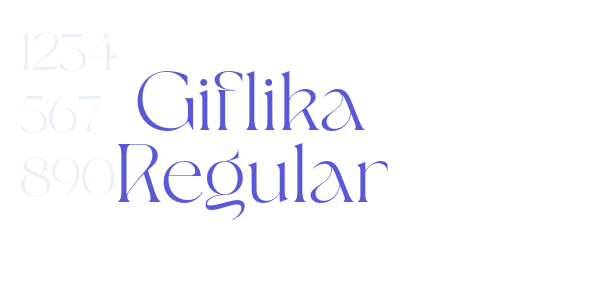 Giflika Regular font