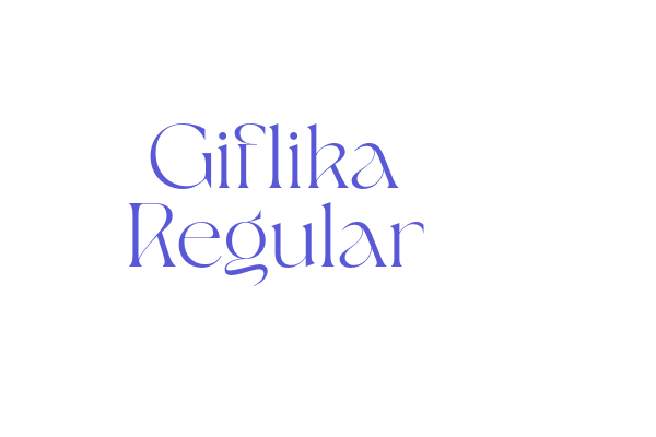 Giflika Regular Font