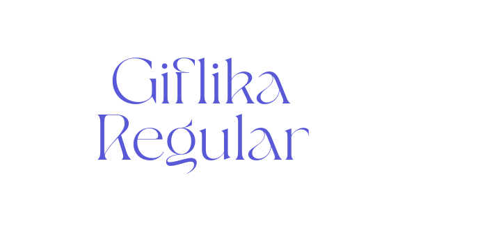 Download Giflika Regular Font