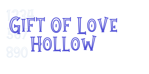 Gift Of Love Hollow-font-download