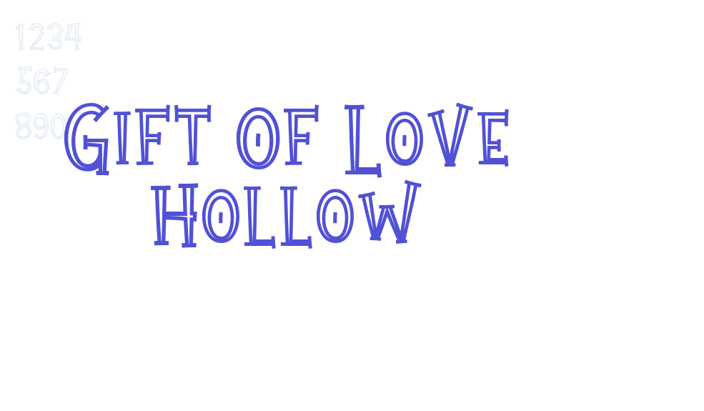 Gift Of Love Hollow-font-download