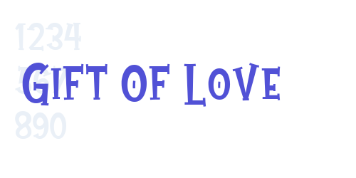 Gift Of Love-font-download