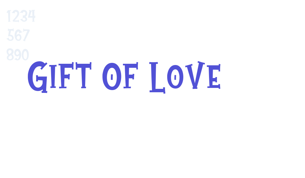 Gift Of Love-font-download