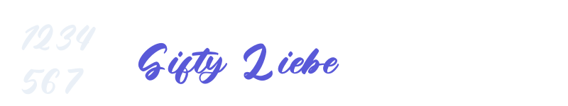 Gifty Liebe-related font