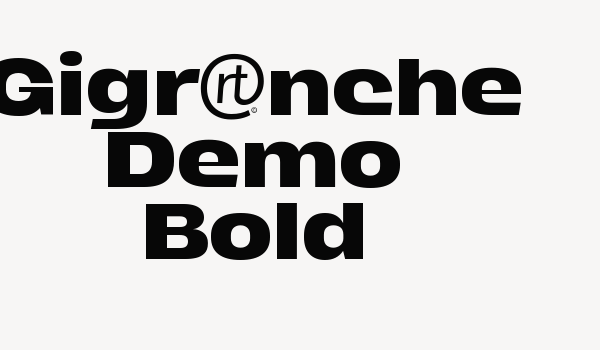 Gigranche Demo Bold Font