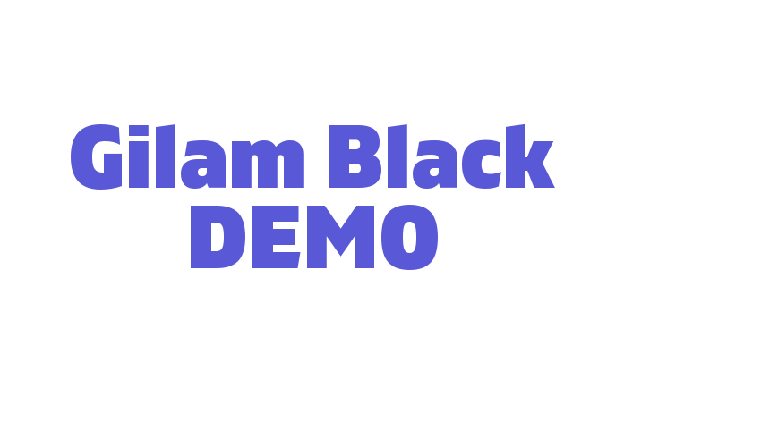 Gilam Black DEMO Font Download