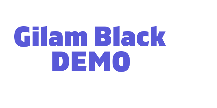 Gilam Black DEMO Font Download