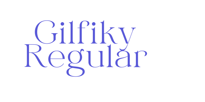 Gilfiky Regular Font Download