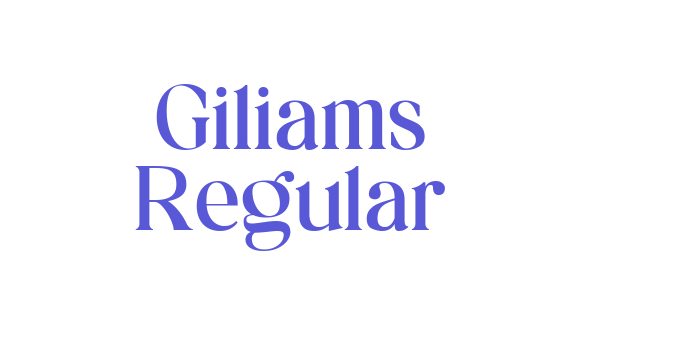 Giliams Regular Font Download