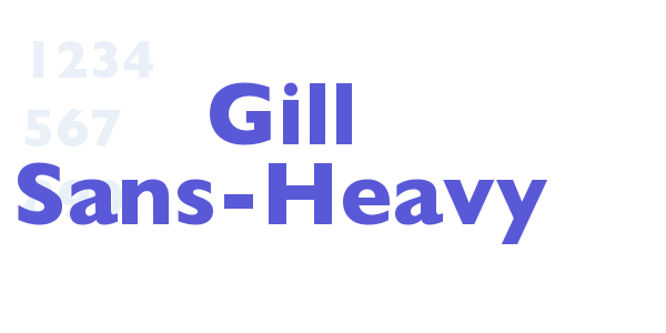 Gill Sans-Heavy font free