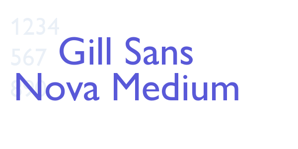 Gill Sans Nova Medium font free