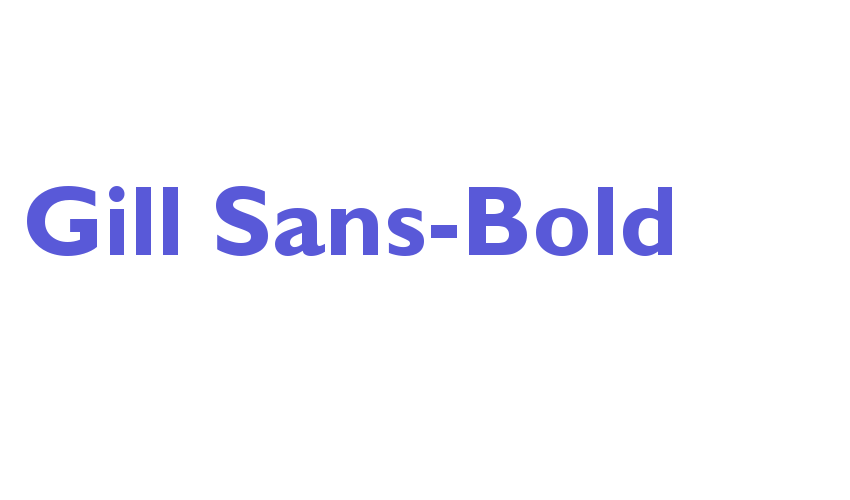 Gill Sans-Bold Font Download