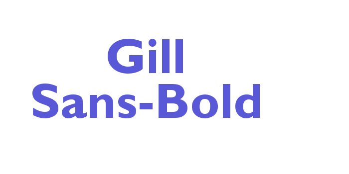 Gill Sans-Bold Font