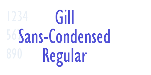 Gill Sans-Condensed Regular-font-download