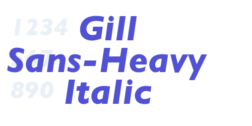 Gill Sans-Heavy Italic-font-download