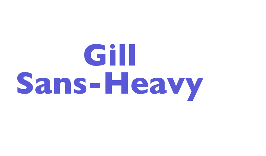 Gill Sans-Heavy Font Download