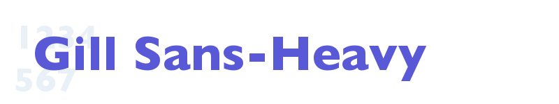 Gill Sans-Heavy-related font