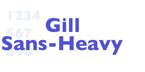 Gill Sans-Heavy