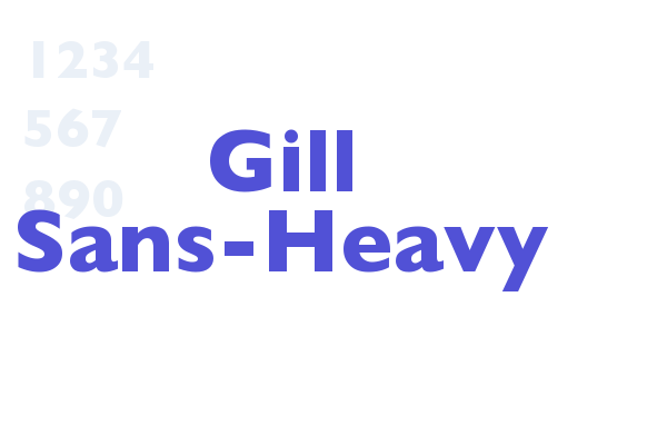 Gill Sans-Heavy
