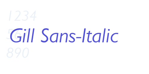 Gill Sans-Italic-font-download