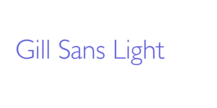 Gill Sans Light Font Download