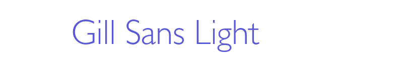 Gill Sans Light