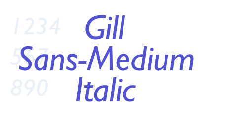 Gill Sans-Medium Italic-font-download