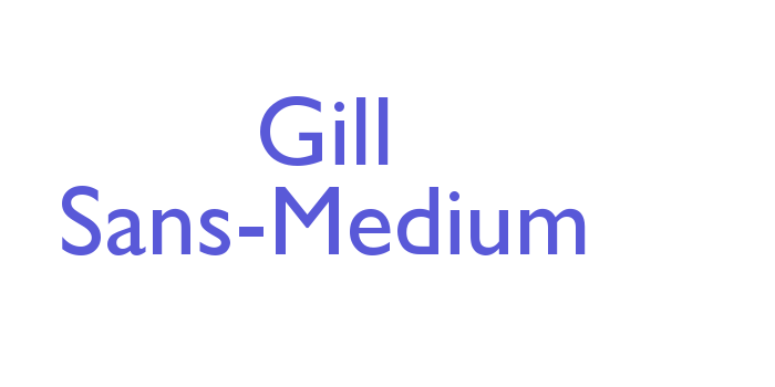 Gill Sans-Medium Font Download