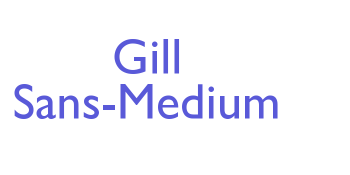 Gill Sans-Medium Font