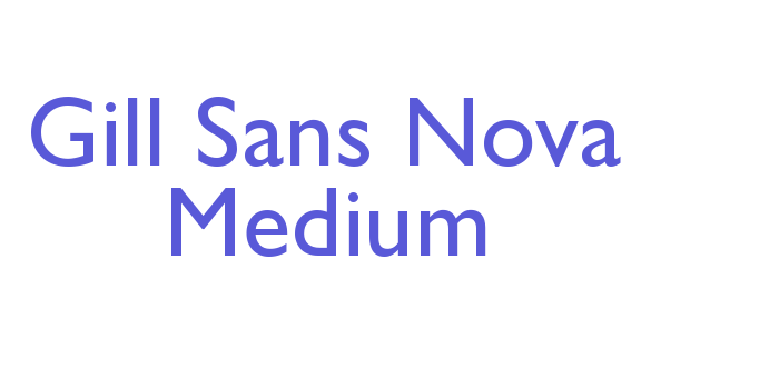 Gill Sans Nova Medium Font Download