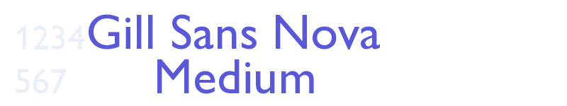 Gill Sans Nova Medium-related font