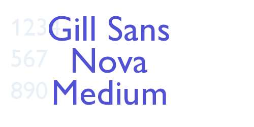 Gill Sans Nova Medium