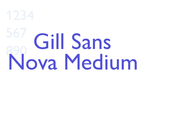 Gill Sans Nova Medium