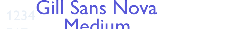 Gill Sans Nova Medium