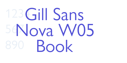Gill Sans Nova W05 Book-font-download