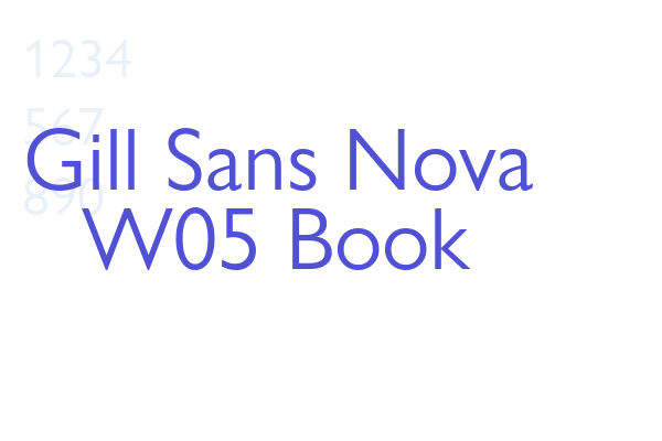 Gill Sans Nova W05 Book