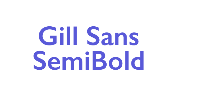 Gill Sans SemiBold Font Download