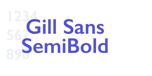 Gill Sans SemiBold