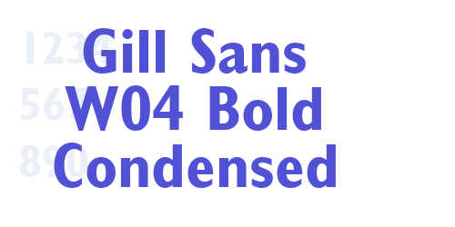 Gill Sans W04 Bold Condensed-font-download