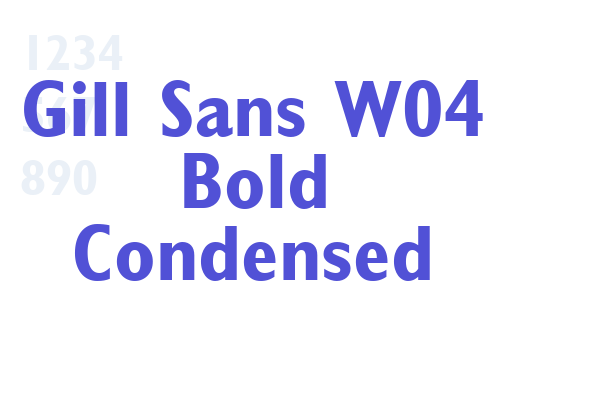 Gill Sans W04 Bold Condensed