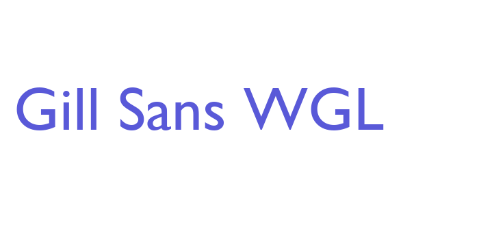 Gill Sans WGL Font Download