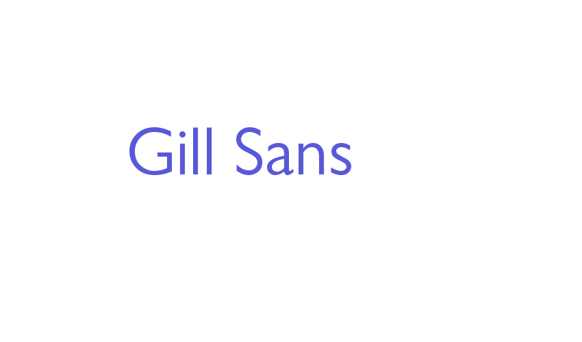 Gill Sans Font Download