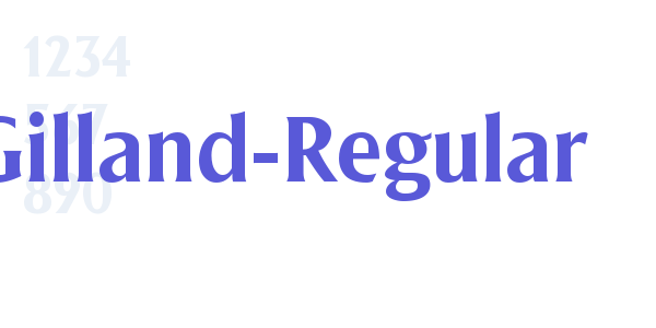 Gilland-Regular font free