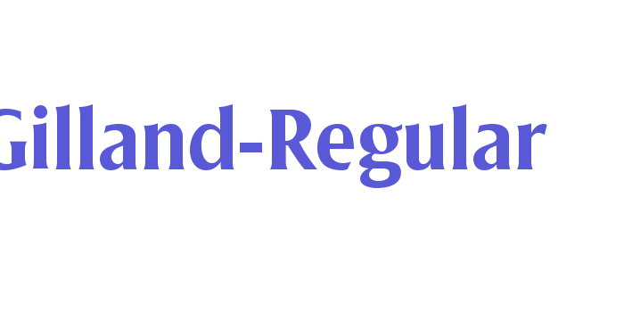 Gilland-Regular Font Download