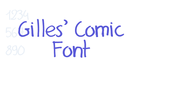 Gilles’ Comic Font font free