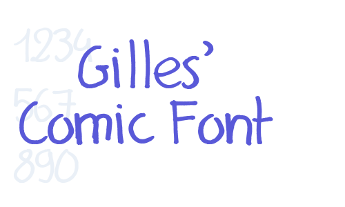 Gilles’ Comic Font Font Download