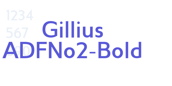 Gillius ADFNo2-Bold font free